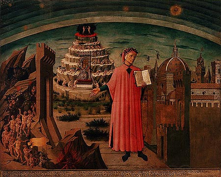 Dante e seu Poema (Pintura de Domenico di Michelino (1460)